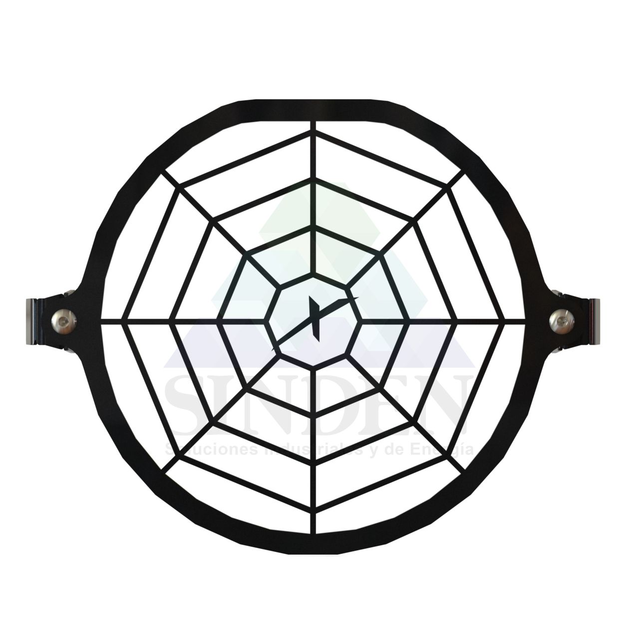 Protector de farola Spiderweb Xpulse 200, vista frontal sobre fondo blanco