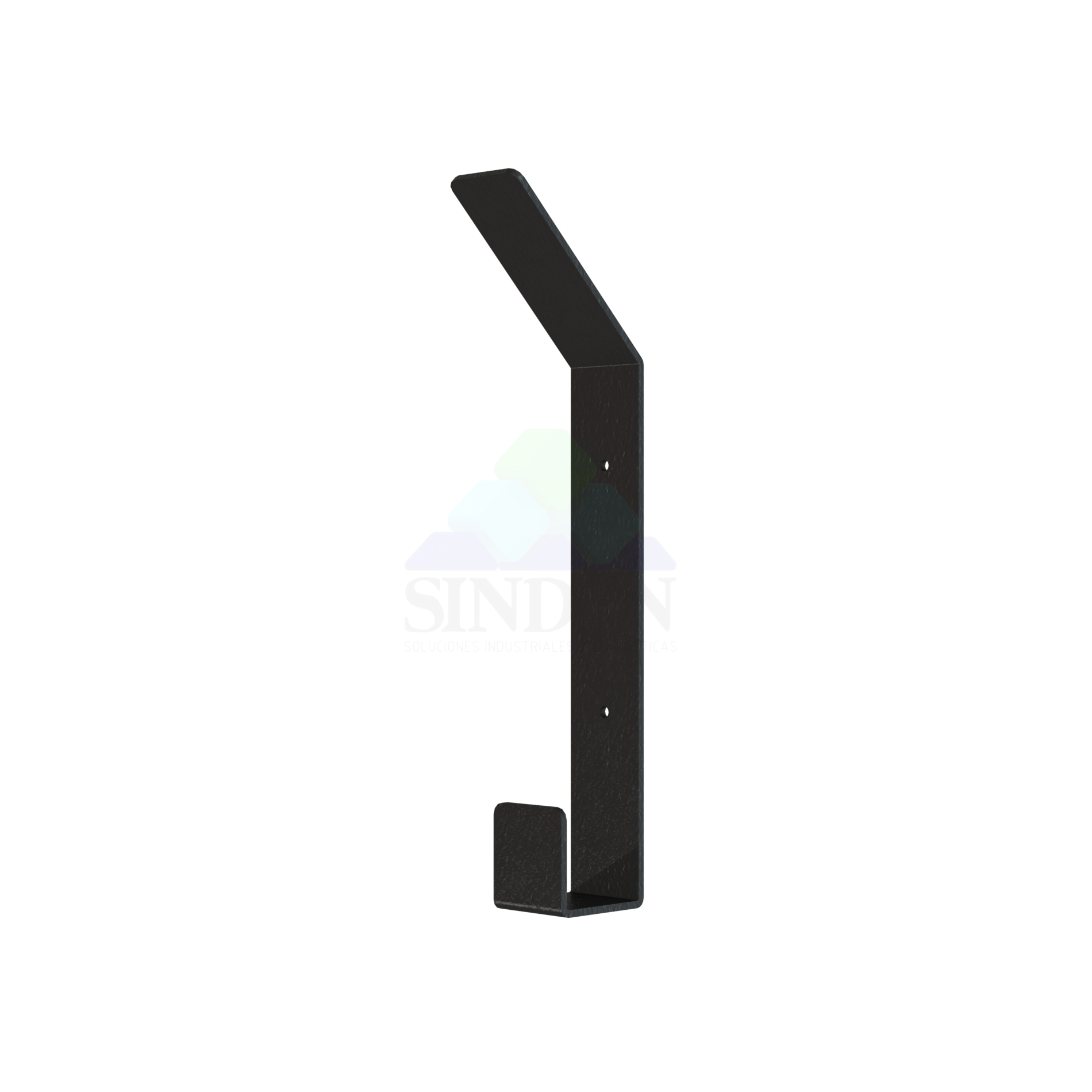 Práctico Soporte Vertical para Casco y Chaqueta de Hierro