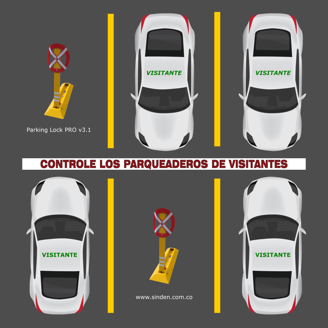 bloqueo cepo para parqueadero de visitante o privado
