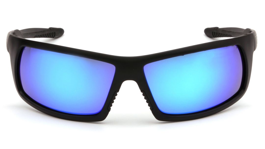 Gafas de seguridad Stonewall con lente espejo azul hielo, vista frontal