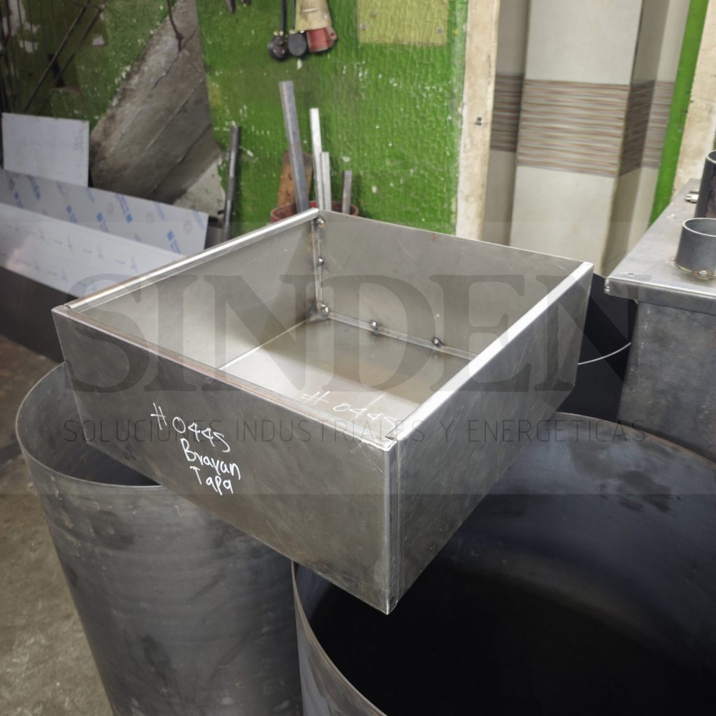 Cajón metálico para mesa de trabajo terminado en el taller de SINDEN